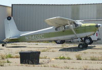 N9402C @ KRHV - A local 1955 Cessna 180 owned by the same guys that owned the Piper Aztec for ariel photography sitting at its usual parking spot at Reid Hillview Airport, CA. I've seen this one fly once or twice in the past. - by Chris Leipelt