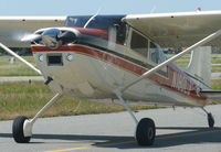 N180LJ @ KRHV - A 1973 Cessna 180J clear of runway 31R and taxing to Aero Dynamic Aviation at Reid Hillview Airport, CA. - by Chris Leipelt