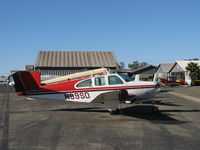 N99SD @ SZP - 1961 Beech N35 BONANZA, Continental IO-470-N 260 Hp, gross weight increase to 3,125 lbs. New, larger third window added. 280 N35 models produced. - by Doug Robertson