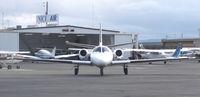 N511HC @ KRHV - A rare transient 1979 Cessna Citation I taxing to Lafferty Aircraft Sales at Reid Hillview Airport, CA - by Chris Leipelt
