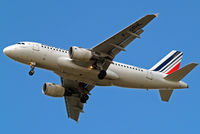 F-GRHL @ EGLL - Airbus A319-111 [1201] (Air France) Home~G 26/05/2015. On approach 27R.