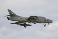 J-4201 @ LFFQ - Hawker Hunter T.68, On display, La Ferté-Alais airfield (LFFQ) Airshow 2015 - by Yves-Q
