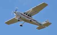 N464MA @ EGFH - Resident Cessna Skylane departing Runway 22. - by Roger Winser