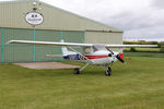 G-BAPJ @ X5FB - Reims FRA150L Aerobat at Fishburn Airfield UK, May 25th 2015. - by Malcolm Clarke