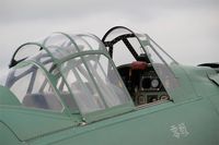F-AZZM @ LFFQ - North American AT-6B Texan, Close view of cockpit, La Ferté-Alais airfield (LFFQ) Airshow 2015 - by Yves-Q