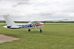 G-BAPJ @ X5FB - Reims FRA150L Aerobat at Fishburn Airfield UK, May 25th 2015. - by Malcolm Clarke