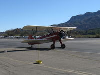 N66711 @ SZP - 1941 Boeing Stearman IB75A, Jacobs R755B2 275 Hp upgrade, taxi to Rwy 04 - by Doug Robertson