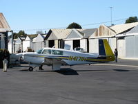 N4171H @ SZP - 1978 Mooney M20J 201, Lycoming IO-360-A3B6D 200 Hp, at fuel dock - by Doug Robertson