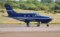 N866LP @ EGFH - Resident Piper Malibu Mirage. - by Roger Winser