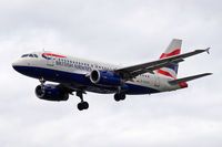 G-EUPU @ EGLL - Airbus A319-131 [1384] (British Airways) Heathrow~G 31/08/2006. On finals 27L.