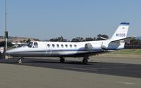 N12CQ @ KRHV - A transient 1993 Cessna Citation 560 Ultra (Paloma Air LLC - Santa Maria, CA) visiting Reid Hillview Airport, CA to avoid the higher priced landing fee and San Jose Intl. Airport. It landed yesterday but I couldn't get pictures of the landing. - by Chris Leipelt