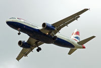 G-TTOB @ EGLL - Airbus A320-232 [1687] (British Airways) Home~G 03/08/2009. On approach 27R. - by Ray Barber