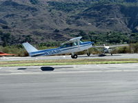 N704JH @ SZP - 1976 Cessna 150M, Continental O-200 100 Hp, takeoff climb Rwy 22 - by Doug Robertson