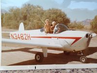 N3482H @ MEX - Early 1970's Rio Hardy River Mexico. My dads friend flew down in this plane for the weekend. Landed and took off from a dirt road. Here he takes my brother and me for a ride. - by barbara