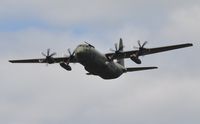 ZH868 @ EGFH - RAF Hercules C.4 aircaft coded 868 of the Brize Norton Transport Wing recently fitted with an in flight refuelling probe and underwing fuel tanks. - by Roger Winser