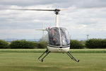 G-HBMW @ X5FB - Robinson R22 at Fishburn Airfield, May 25th 2015. - by Malcolm Clarke