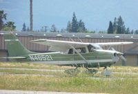 N46521 @ KRHV - A transient 1968 Cessna 172K rolling down 31R after a VFR landing from Yolo County Airport at Reid Hillview Airport, CA. - by Chris Leipelt