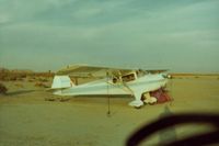 N43961 - 961 doing an over night  on El Mirage dry lake in the Mojave Desert.