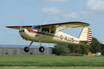 G-AJJS @ EGBR - Cessna 120 at The Real Aeroplane Club's Radial Engine Aircraft Fly-In, Breighton Airfield, June 7th 2015. - by Malcolm Clarke