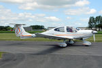 G-LWLW @ EGBR - Diamond DA-40D Diamond Star at The Real Aeroplane Club's Radial Engine Aircraft Fly-In, Breighton Airfield, June 7th 2015. - by Malcolm Clarke