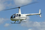 G-CDUE @ EGBR - Robinson R44 Raven at The Real Aeroplane Club's Radial Engine Aircraft Fly-In, Breighton Airfield, June 7th 2015. - by Malcolm Clarke