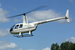 G-CDUE @ EGBR - Robinson R44 Raven at The Real Aeroplane Club's Radial Engine Aircraft Fly-In, Breighton Airfield, June 7th 2015. - by Malcolm Clarke