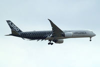F-WWCF @ EGLL - Airbus A350-941 [002] (Airbus Industrie) Home~G 05/06/2015. On approach 27L arriving for British Airways Family's weekend. - by Ray Barber