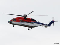 G-WNSE @ EGPD - Stormy approach to Aberdeen Airport, Scotland EGPD - by Clive Pattle