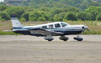 N199MW @ EGFH - Visiting Piper Cherokee Six. - by Roger Winser