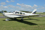 G-BRBA @ EGBR - Piper PA-28-161 Cherokee Warrior II at The Real Aeroplane Club's Radial Engine Aircraft Fly-In, Breighton Airfield, June 7th 2015. - by Malcolm Clarke