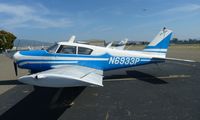 N6933P @ KRHV - A transient Piper Comanche (SAN LUIS OBISPO, CA) sitting at the transient ramp at Reid Hillview Airport, CA. - by Chris Leipelt