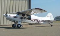 N2020U @ KRHV - A local 1968 Maule M-4 taxing back to its hangar after some patterns at Reid Hillview Airport, CA. - by Chris Leipelt