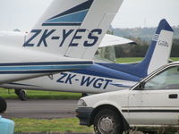 ZK-WGT @ NZAR - Awaiting its turn on cramped apron - by magnaman