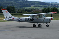 HB-CBF @ LSZG - a powerful small aircraft_1. HB-registered since 1966-05-17
