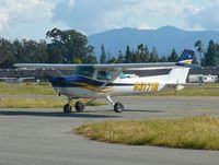 N5171B @ KRHV - A local 1979 Cessna 152 clear of runway 31R after some patterns at Reid Hillview Airport, CA. - by Chris Leipelt