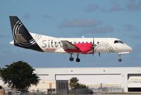 N334AG @ FLL - Silver Airways Saab 340B