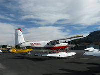 N5383G @ SZP - 1967 Helio HT-295/U-10D SUPER COURIER, Lycoming GO-480 295 Hp, on retractable gear/floats is quite the attraction - by Doug Robertson