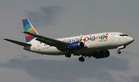 LY-FLH @ LOWG - Small Planet Airlines Boeing 737-382