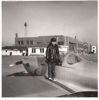N341 @ ESCC - Uncertain of the date and location of this picture of me and Ercoupe N341. My dad owned it for quite some time. Perhaps 1965? We flew it out of what was then called Sanger Airport in Monee Illinois, but is now Bult Field. - by Tom McCall