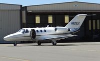 N525LK @ KRHV - A local 1997 Cessna Citation Jet 1 sitting in front of its hangar at Reid Hillview Airport, CA. - by Chris Leipelt