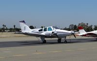 N1835B @ KRHV - A transient Beech Baron 55 (Grass Valley, CA) visiting Reid Hillview Airport, CA. - by Chris Leipelt