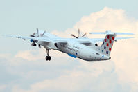 9A-CQF @ LDZA - Evening Take off from ZAG - by planetarac
