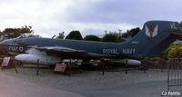 XN647 @ EGDR - On display at the long-gone Cornwall Aero Park Museum/Flambards Village Holiday park at Helston, Cornwall, in July 1997. This aircraft previously with the School of Flight Deck Operations at nearby EGDR with the RN maintenance Serial A2610. Later scrapped - by Clive Pattle