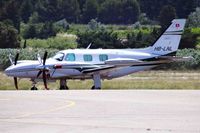 HB-LNL @ LFMV - Cheyenne II, Grenchen based, previously N2587V, N15B, N55b, seen parked up at Avignon Caumont Airport France.