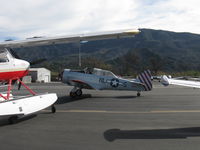 N2863G @ SZP - 1958 North American SNJ-6, Pratt & Whitney Wasp R-1340 600 Hp, of the Condor Squadron, taxi to Rwy 22 - by Doug Robertson