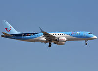 OO-JEM @ LEBL - Landing rwy 25R - by Shunn311