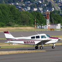 N18589 @ KRNT - 1982 Beech C-23 during engine warm up at RNT - by Eric Olsen
