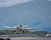 G-AZWF @ EGEO - Approaching Runway 19 at Oban Airport. - by Jonathan Allen