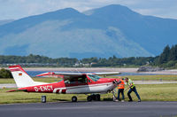 D-ENCY @ EGEO - There is no push-back truck at Oban Airport! - by Jonathan Allen