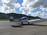 N8667H @ SZP - 1947 North American NAVION, Continental IO-520 285 Hp upgrade, taxi to Rwy 04, another Young Eagles flight - by Doug Robertson